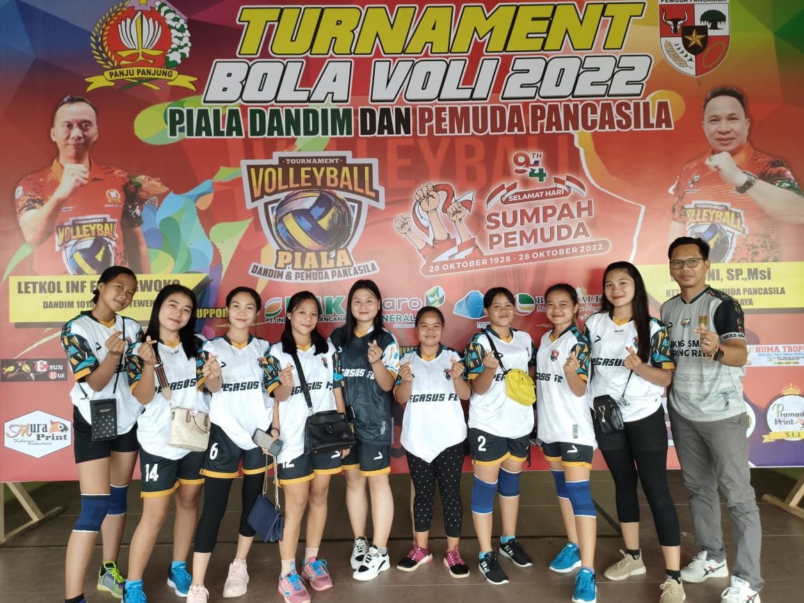 Turnamen Bola Voli Piala Dandim dan Pemuda Pancasila Kabupaten Murung Raya Tahun 2022